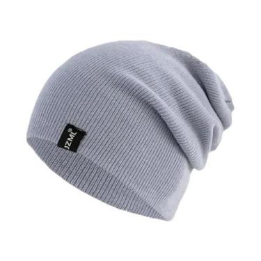 Imagem de Gorro De Inverno Tricotado Unissex Em Várias Cores Com Etiqueta Decora