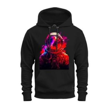 Imagem de Moletom Canguru Blusa De Frio Confortável Estampado Nasa Colors-Unissex