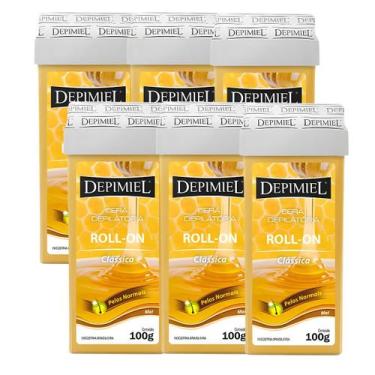 Imagem de Kit 6 Cera Depilatória Roll-on Clássica Depimiel 100g
