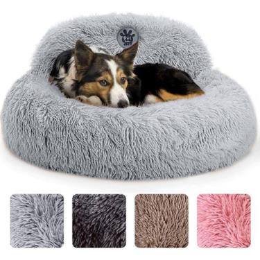 Imagem de Cama para Cães PET JETT Média 76 cm Redonda Calmante Pelúcia