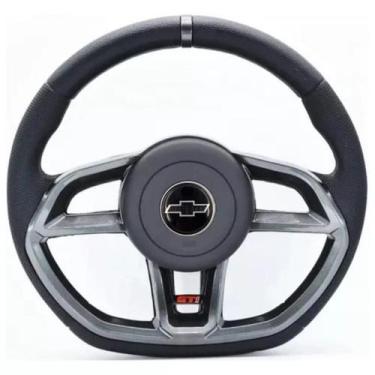 Imagem de Volante Esportivo Gti Grafite Celta Corsa Wind Monza Kadett - Chevrole