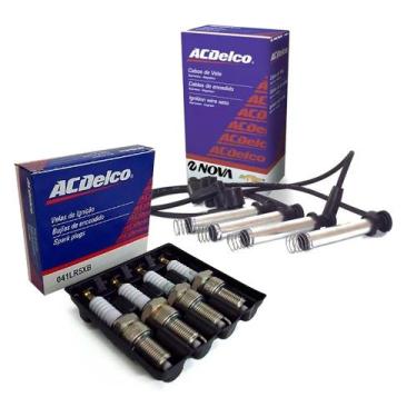 Imagem de Kit Velas De Ignicao Jogo Cabo Vela Acdelco Astra omega zafira vectra 