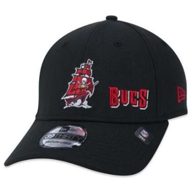 Imagem de BONE 39THIRTY NFL TAMPA BAY BUCCANEERS CORE ABA CURVA PRETO ABA CURVA STRETCH FIT PRETO NEW ERA-Masculino