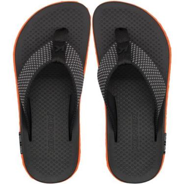 Imagem de Sandália De Dedo Kenner Kivah Pro Dots Masculina, Preto, Laranja, 40
