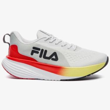 Imagem de Tênis Fila Agile Masculino Branco -, Branco vermelho verde, 42