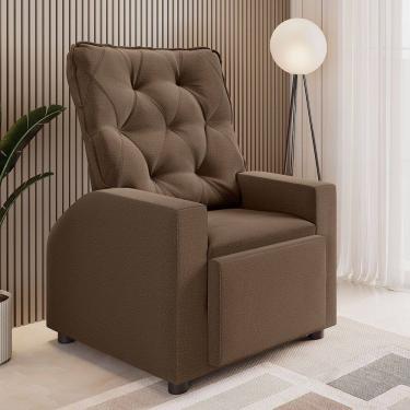 Imagem de Poltrona Reclinavel Paula com Tecido Veludo Claranti