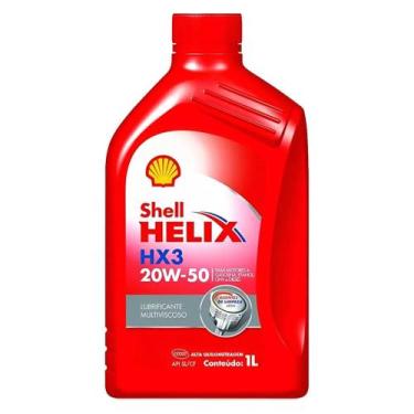 Imagem de Óleo Lubrificante Do Motor Shell Helix Hx3 20w50 Api Sl Mineral 1l