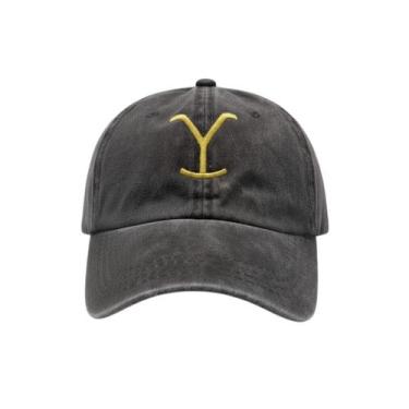 Imagem de Bone yellowstone Jeans Desbotado Country - - LukeSports, Marrom