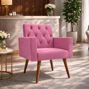 Imagem de 1 Poltrona Decorativa Para Recepção Sala de Espera Consultório Thais -