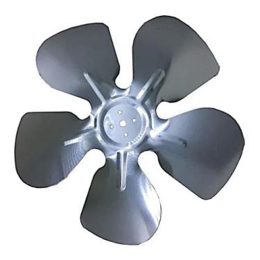 Imagem de Hélice Aluminio 20cm Pra Micro Motor Exaustor Churrasqueira - Brazan, 
