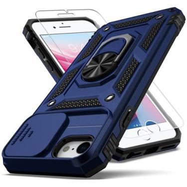 Imagem de Capa para Celular YZOK para iPhone SE 2022/3ª/2020/2ª geração/8/7 Azul