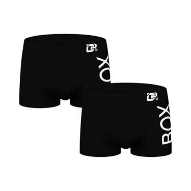 Imagem de Cuecas Boxer Longas Sexy Para Homens Em Algodão Macio Com Bolsa 3D - N