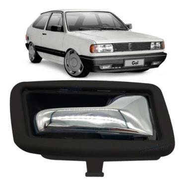 Imagem de Maçaneta Interna Metal Gol Voyage Parati Quadrado Santana Preto Lado D