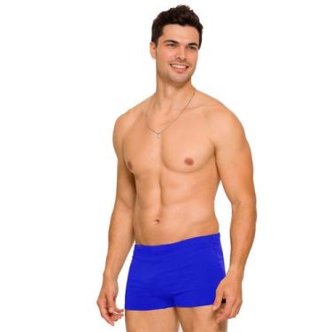 Imagem de Sunga Masculina Boxer Lisa Adulto Praia Uv50 Piscina Natação - anjo da