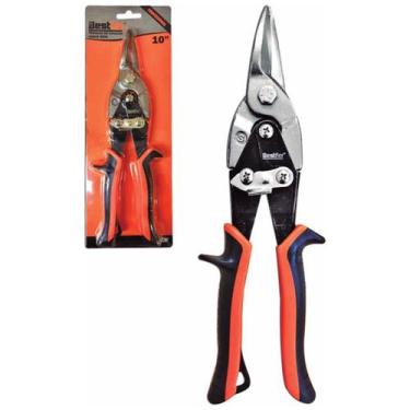 Imagem de Tesoura de aviacao corte reto 10" profissional - bestfer