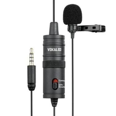 Imagem de Microfone Lapela Para Smartfone/Camera Vokal SLM10