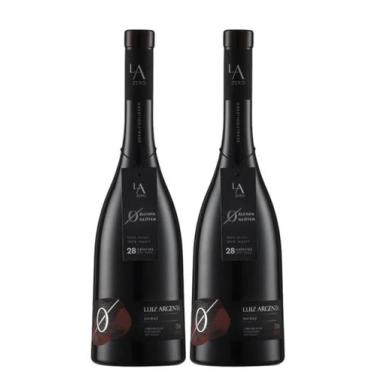 Imagem de Kit 2 Un Vinho Luiz Argenta LA Zero Shiraz Desalcoolizado 750 ml
