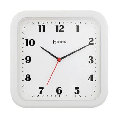 Imagem de Relógio De Parede Quartz 23Cm Original 1 Ano De Garantia, Branco
