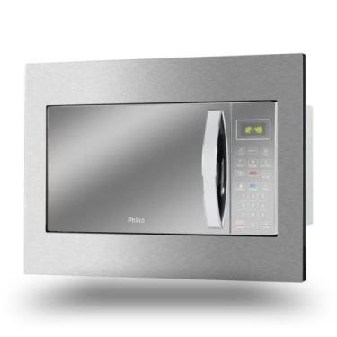 Imagem de Micro-ondas de embutir pmb30e 220v philco prata limpa facil, Prata, 22