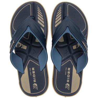 Imagem de Chinelo Masculino Leve Resistente Moderno Casual Drift Rider, Bege, Az