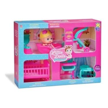 Imagem de Brinquedo Casinha Boneca Little Dolls - Divertoys