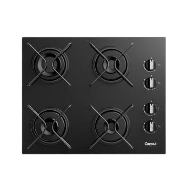 Imagem de Cooktop 4 Bocas a Gás Consul com Grades Estáveis e Mesa de Vidro CD060