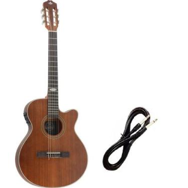 Imagem de Violão Strinberg Elétrico náilon Flat SL200 Mogno Cabo P10