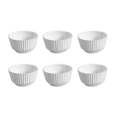 Imagem de Conjunto de Ramequins Médios New White em Stoneware 170ML para Sobremesas Branco Porto Brasil