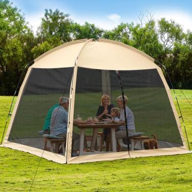 Imagem de Barraca de Camping Ouwxim 320 x 320 x 210 cm com Tela Mosquiteira e Im