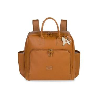 Imagem de Mochila de Maternidade Vintage MasterBag Cavalinho Caramelo, Creme