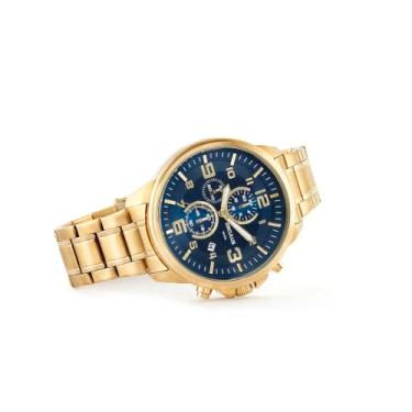 Imagem de Relógio Seculus Masculino Ref: 44107gpsvda3 Cronógrafo Dourado