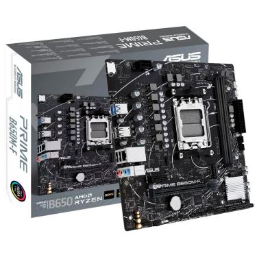 Imagem de Placa Mãe Asus Prime B650M-F Suporte DDR5 e Pcie 5.0 Wi-Fi 6 e Bluetooth 5.2 para Gaming RGB Otimizada 128GB