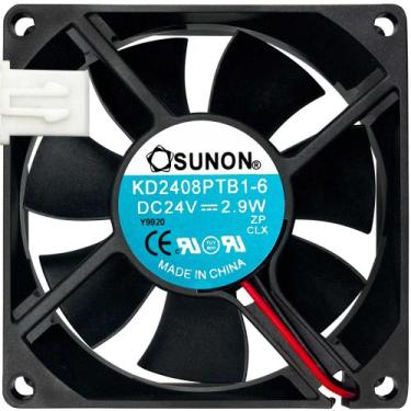 Imagem de Cooler KD2408PTB1-6 24V 2.9W 2P 80X80X25 A1 Garantia 2 Anos - Sunon