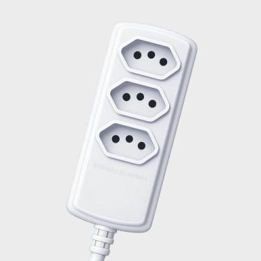 Imagem de Extensao Bivolt 3 Tomadas Tripolar 20A 3 metros Cabo PP 3 x 2,5mm Bran
