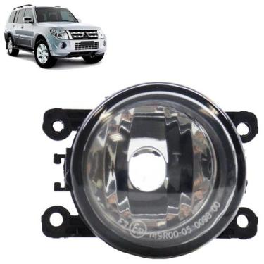 Imagem de Farol Milha Auxiliar Pajero 2008 A 2009 Cristal Lente Lisa Vidro Carca