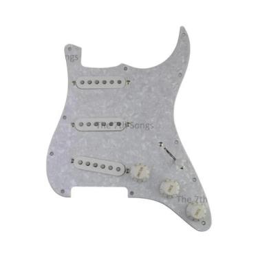 Imagem de Pickguard Alnico 5 SSS ST 1969 Para Guitarra Elétrica, Pré-cabeado Com