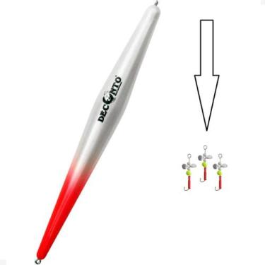 Imagem de kit 3 Micro Spinner lambari 2,5cm Deconto boia de arremesso nº da boia