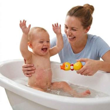 Imagem de Brinquedo Agua Bebe Patinho Lança Esguicha Agua Banheira Piscina - Zip