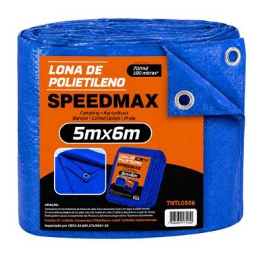 Imagem de Lona 5x6 Mt Azul Plastica Impermeavel Festa Telhado Multiuso TNT
