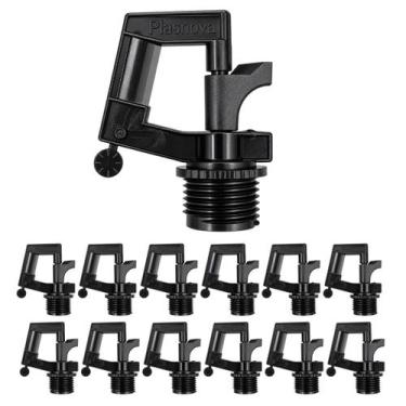 Imagem de Kit Microaspersor Rotativo Rotor Rain Rosca 1/2" Jardim Horta Irrigaçã