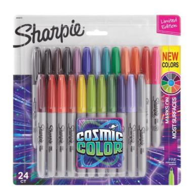 Imagem de Marcador permanente Sharpie fino c/ 24 cores cósmicas