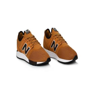 tenis new balance preto e marrom