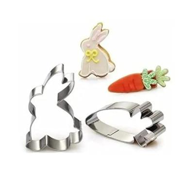 Imagem de Cortador Coelho E Cenoura 2 Peças - P/ Biscoitos E Massas R1