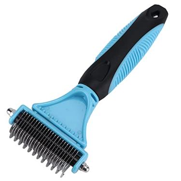 Imagem de Ancinho de subpêlo de animal de estimação, pente para remoção de pelos de animal de estimação de dupla face durável para animal de estimação