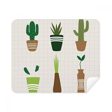 Imagem de Pano de limpeza de suculentas em vaso de cacto, 2 peças, tecido de camurça