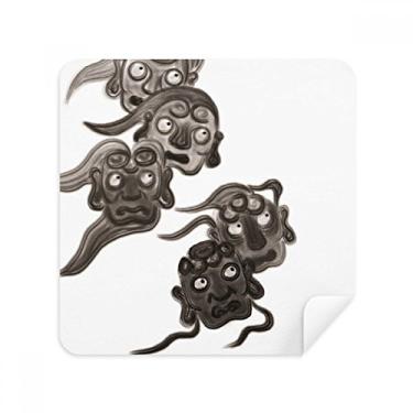 Imagem de Tecido de camurça chinesa estilo cinco Goblins Monster Glasses pano pano pano pano pano pano pano pano pano pano pano pano pacote com 2