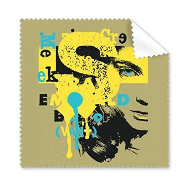 Imagem de Graffiti Street Pano de limpeza feminino amarelo azul preto limpador de óculos 5 peças
