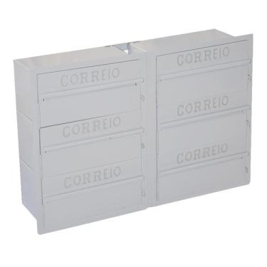 Imagem de Caixa De Correio Condomínio Com 6 Módulos 36X50X15 Cm Dragão