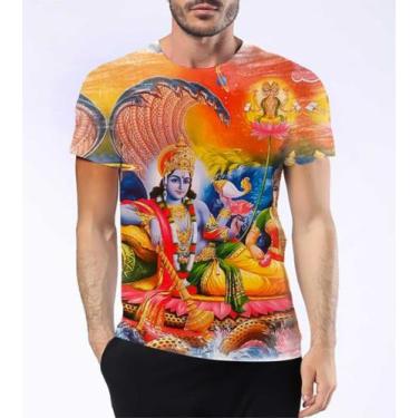 Imagem de Camisa Camiseta Vishnu Deus Hindu Sustentação Universo Hd 8 - Estilo K