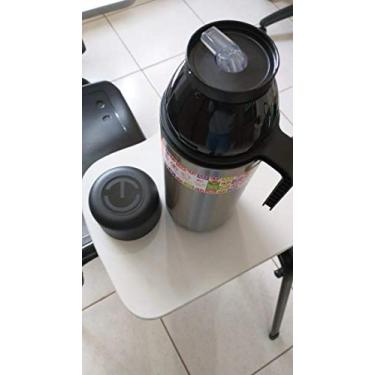 Imagem de Garrafa Térmica Unitermi Roma rolha/bico 1,0 L inox Cor:Prata